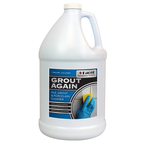 Facet Grout Again - Cleans, Maintains & Whitens, One Gallon